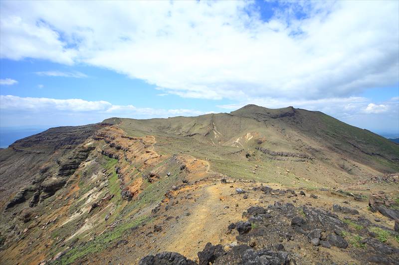 阿蘇山 砂千里ヶ浜から中岳の区間