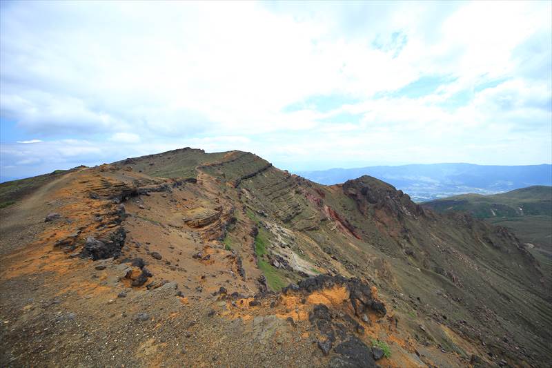 阿蘇山 砂千里ヶ浜から中岳の区間