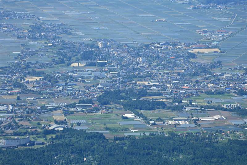 阿蘇山から見た街並み