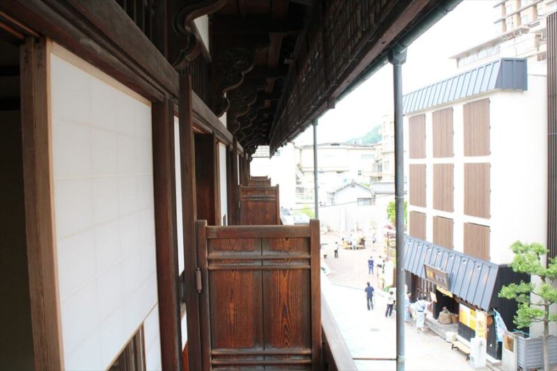 道後温泉本館の3階から